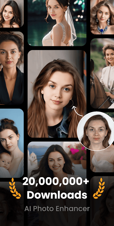 UpFoto – AI Photo Enhancer Mod Capture d'écran 0