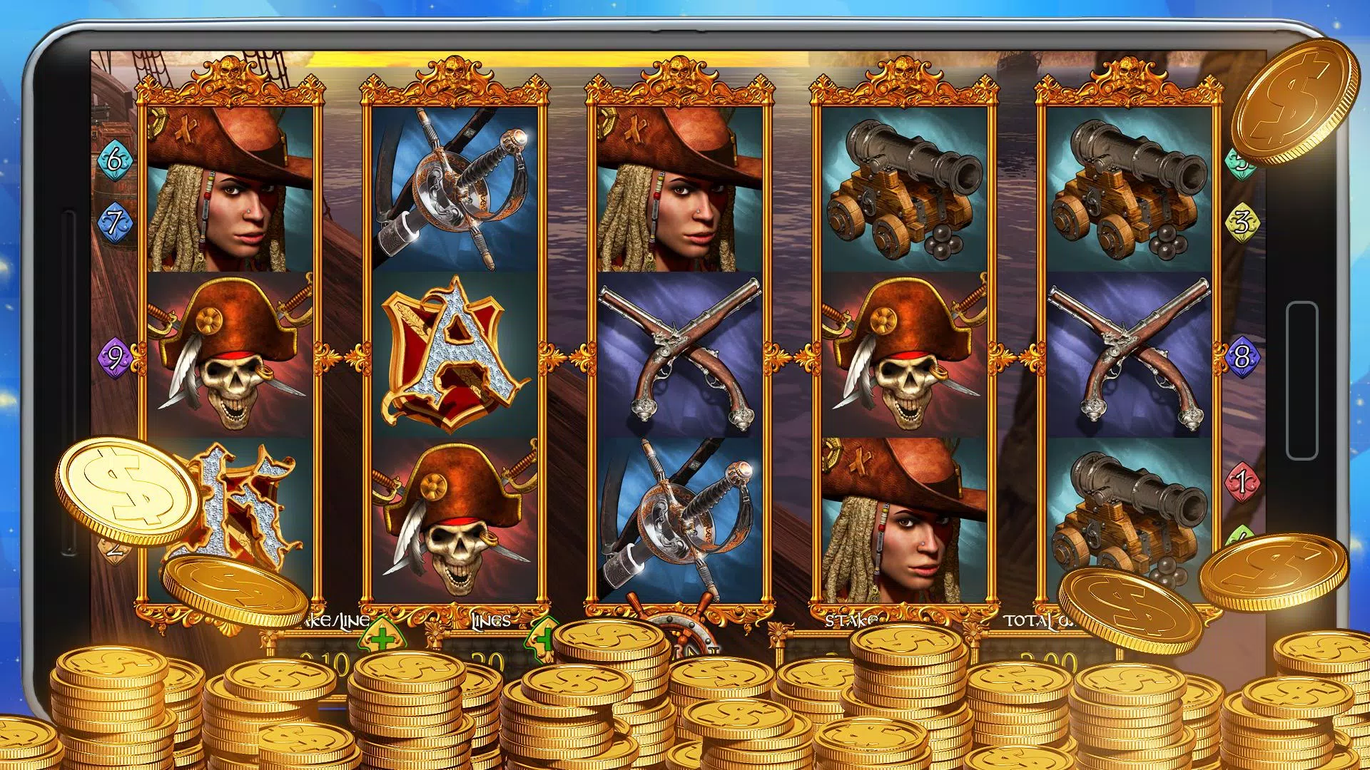 Pirate Slots: VR Slot Machine Capture d'écran 0