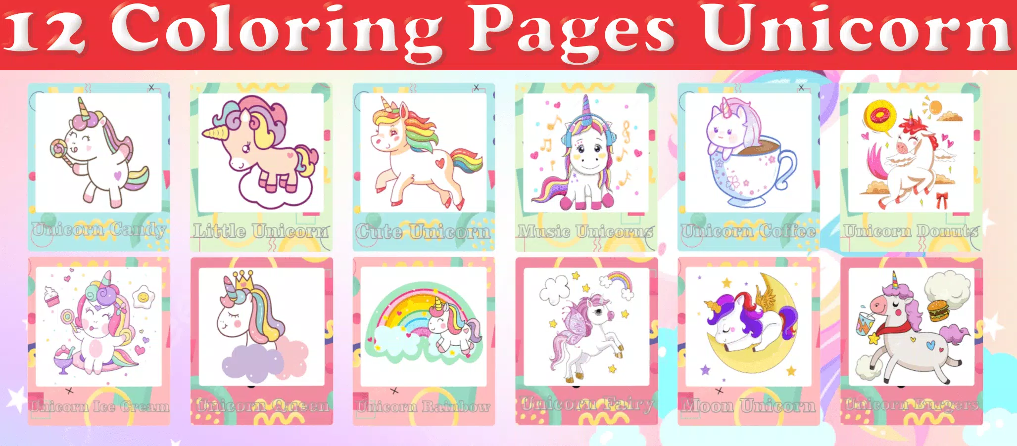 Little Unicorn Coloring Pages應用截圖第1張