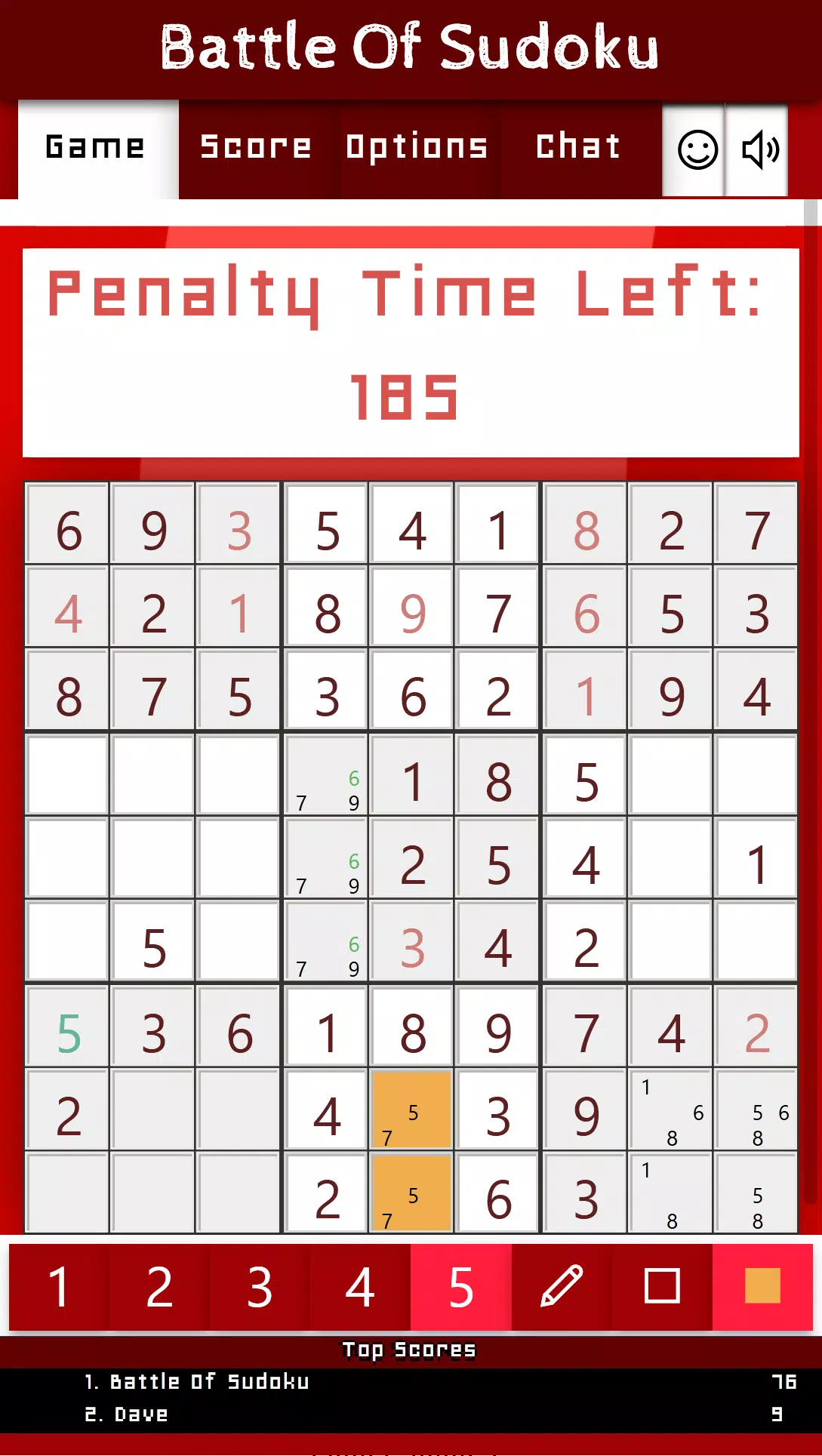 Battle Of Sudoku ภาพหน้าจอ 2