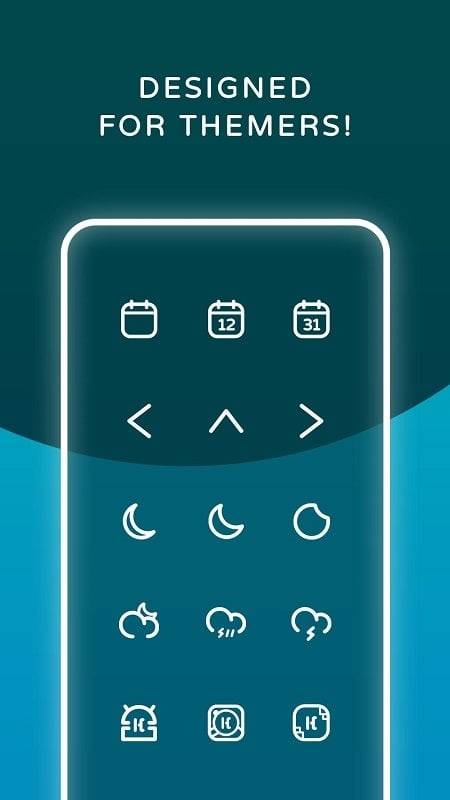 Reev Pro - White Outline Icons Screenshot 1