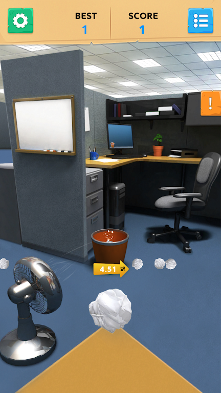 Paper Toss Office - Jerk Boss Captura de pantalla 1