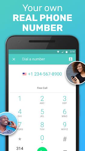 FreeTone Calls & Texting ဖန်သားပြင်ဓာတ်ပုံ 1