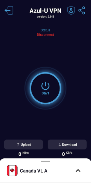 Azul VPN Mod 스크린샷 1