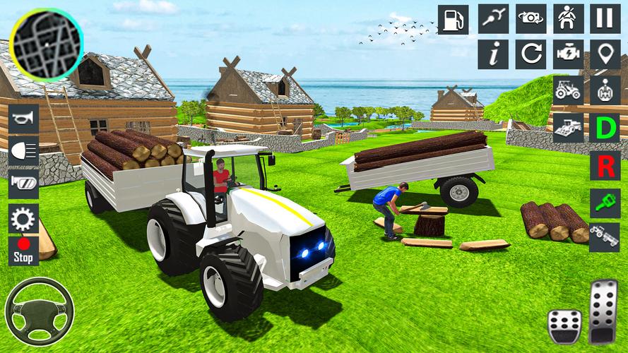 Tractor Driving Tractor Game 스크린샷 3