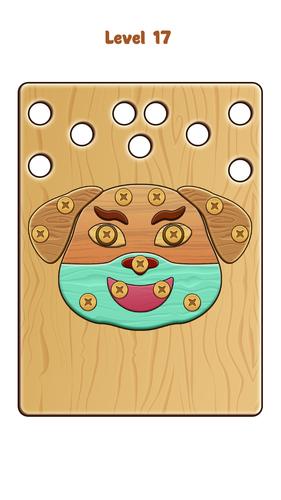 Nuts & Bolts Wood Screw Puzzle Capture d'écran 3