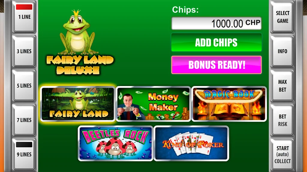 Slot machines Fairy Land Deluxe Tangkapan skrin 0