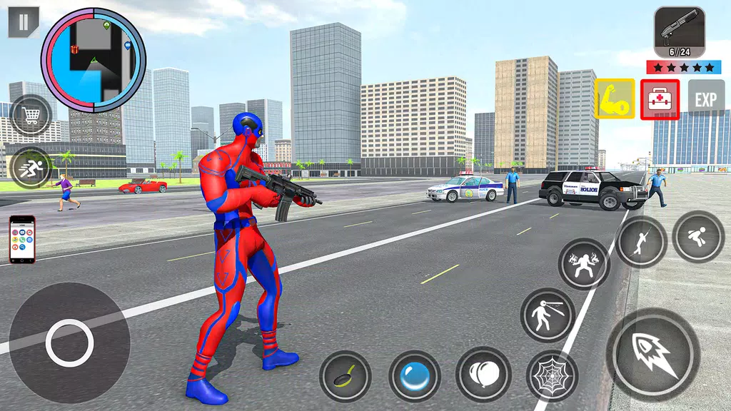 Spider Rope Action Game Screenshot 1