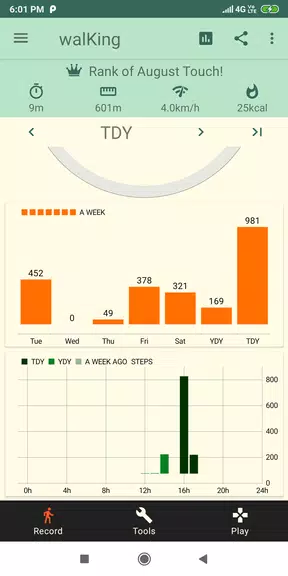 Smart Pedometer: walKing應用截圖第2張