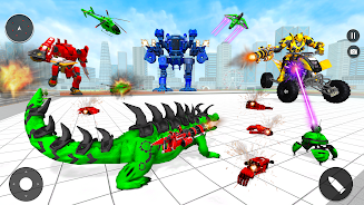 Animal Crocodile Robot Games Zrzut ekranu 2