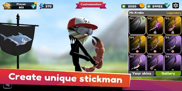 Stickman Archer Online Captura de tela 2
