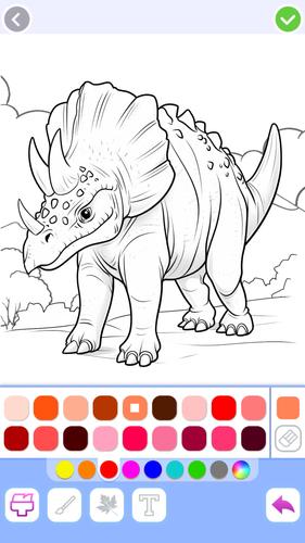 Dino Coloring Capture d'écran 0