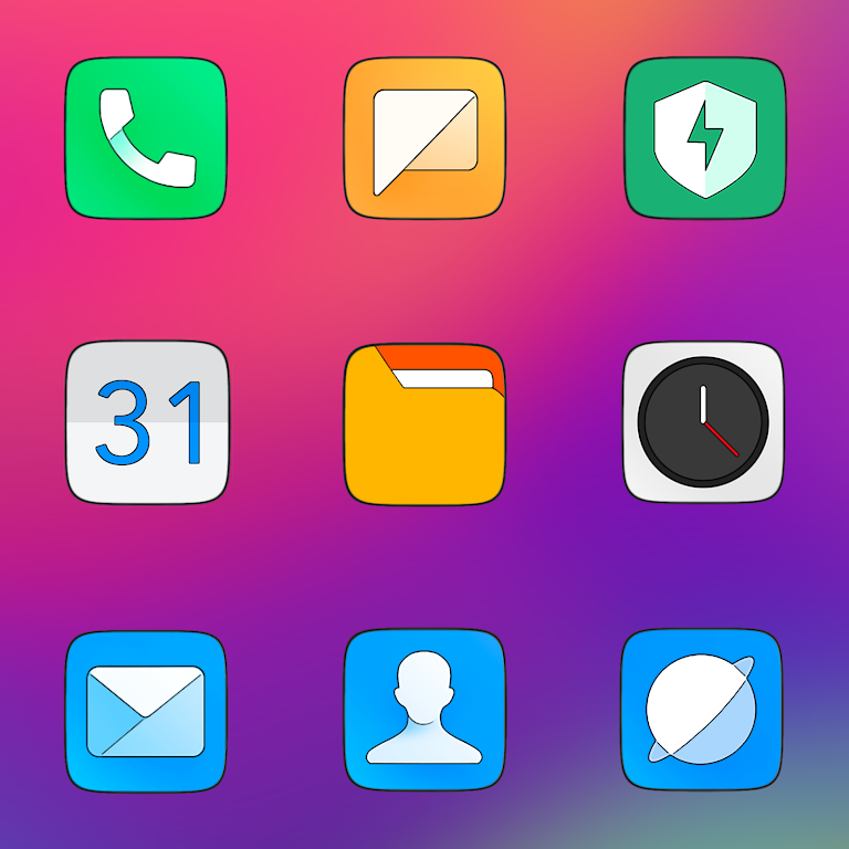 MIUl Carbon Icon Pack Mod应用截图第1张