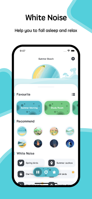 White Noise for Sleep Relax Mod Ekran Görüntüsü 0