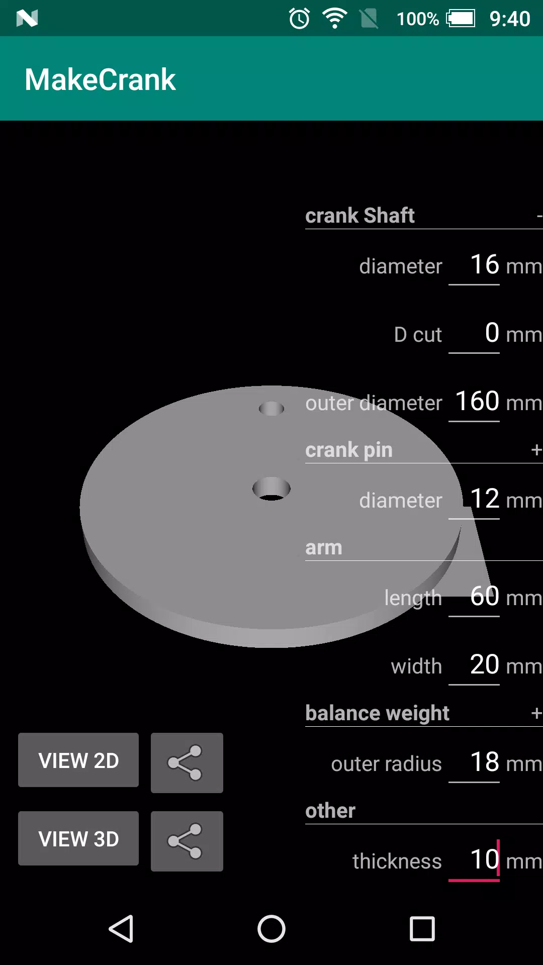 Schermata MakeCrank 1