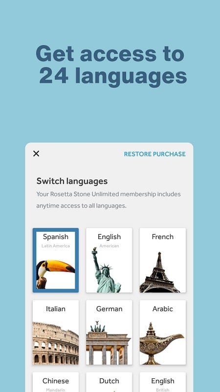 Rosetta Stone: Aprende idiomas Captura de pantalla 2