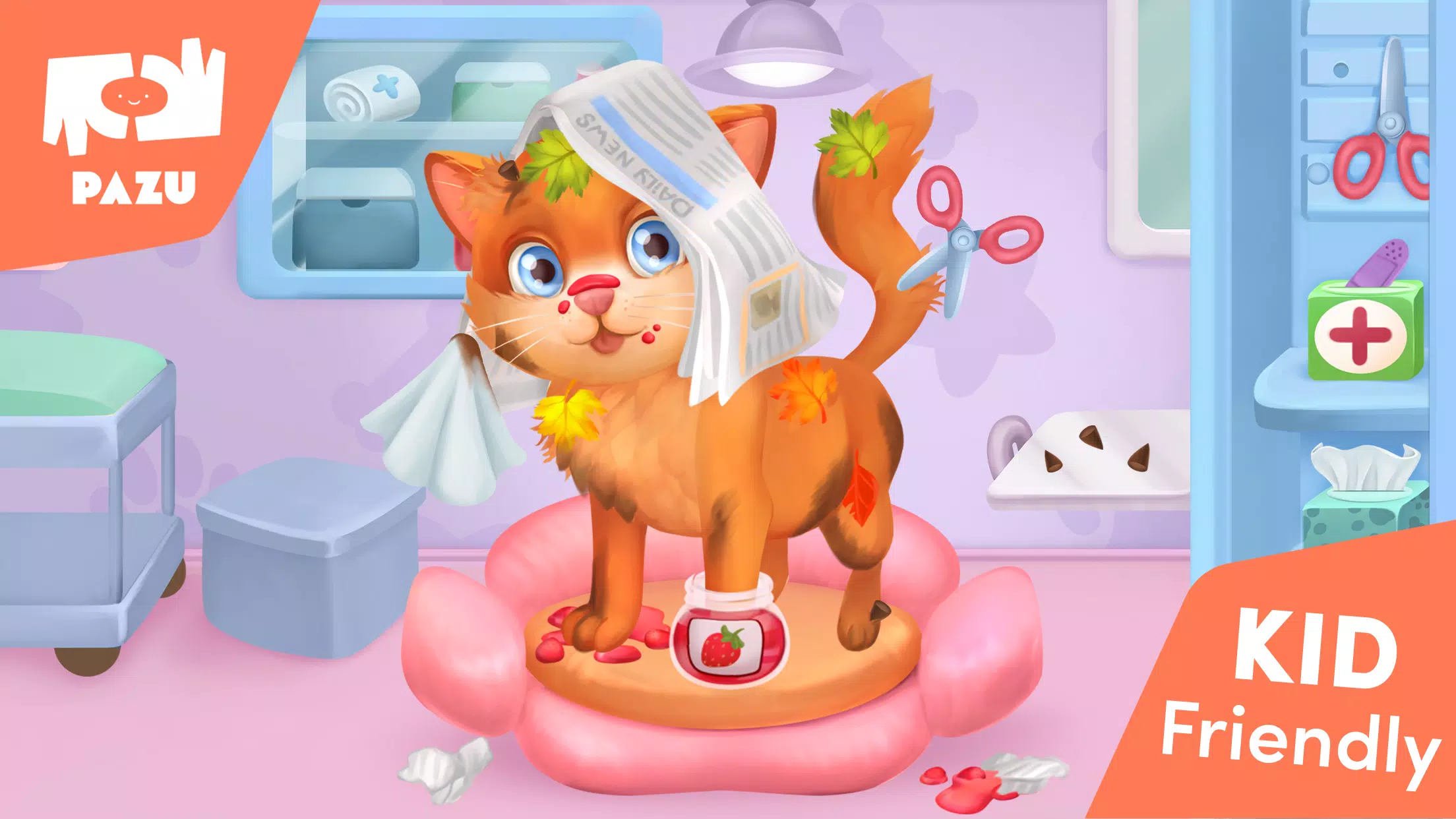 Cat game - Pet Care & Dress up Tangkapan skrin 1