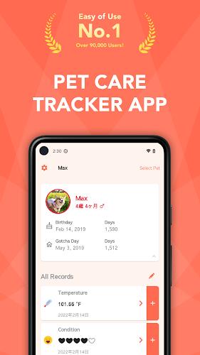 Pet Care Tracker - PetNote Captura de pantalla 0