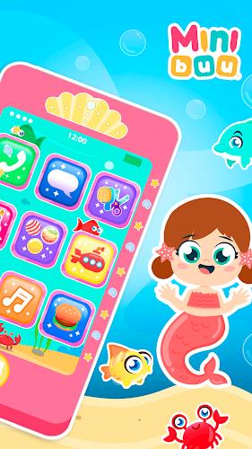 Princess Mermaid Phone ဖန်သားပြင်ဓာတ်ပုံ 1