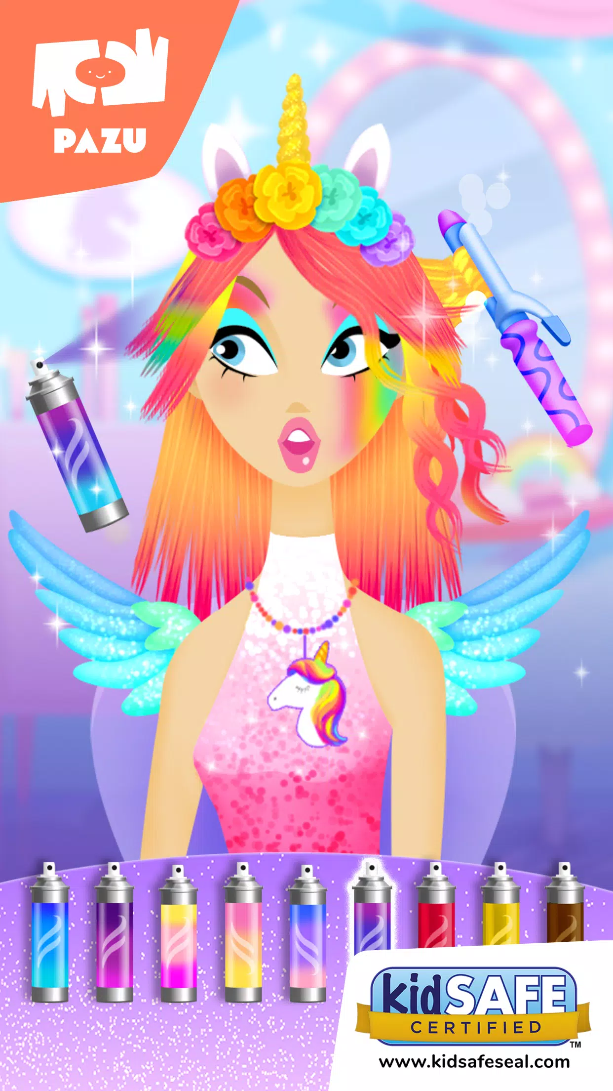 Girls Hair Salon Unicorn Screenshot 0