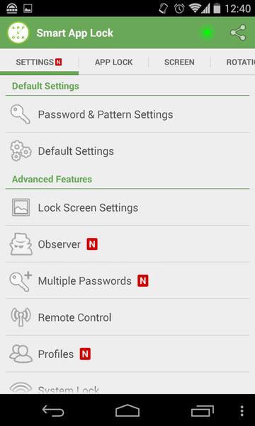 Smart App Lock Tangkapan skrin 0