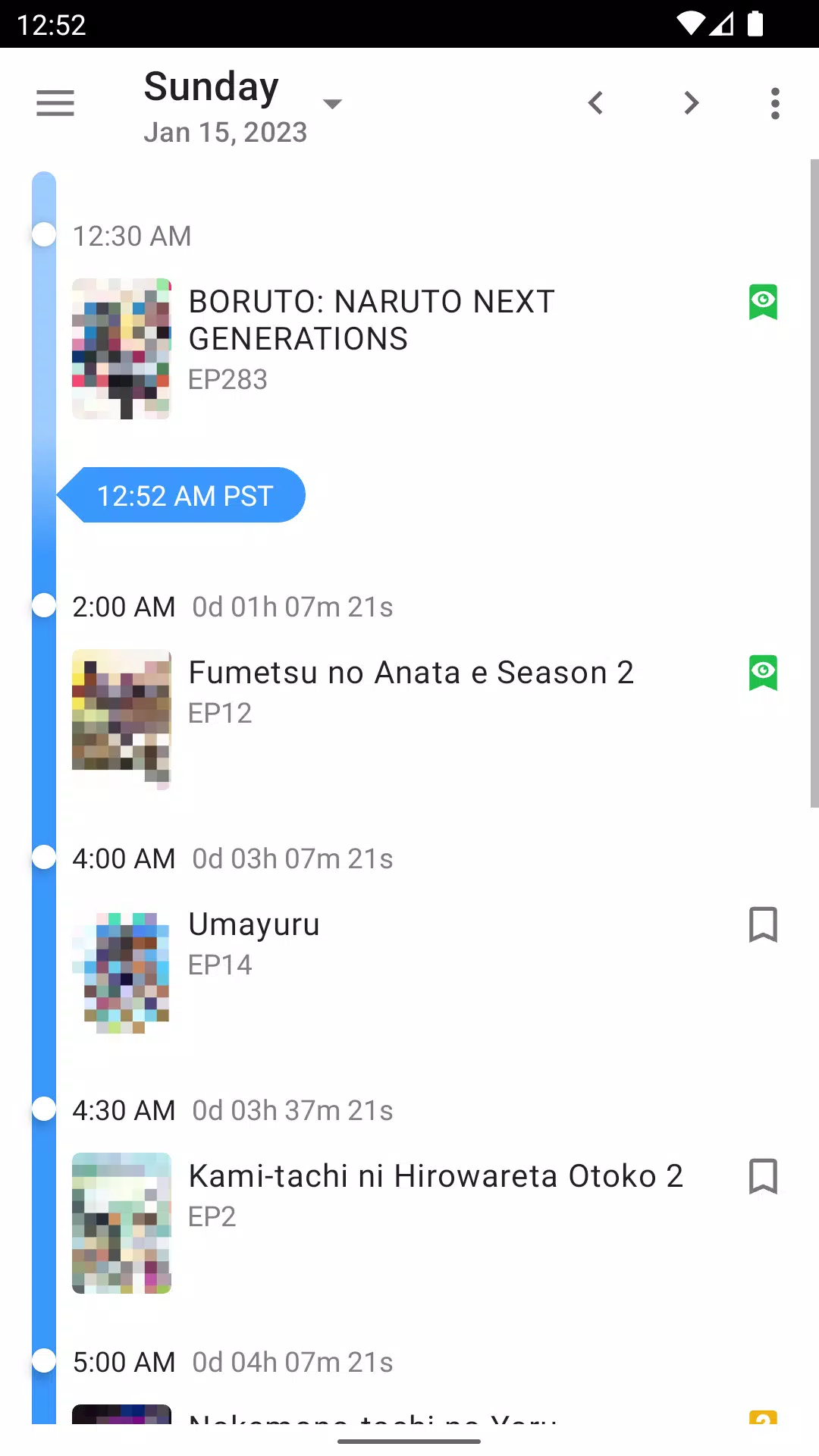 Schermata LiveChart.me 3