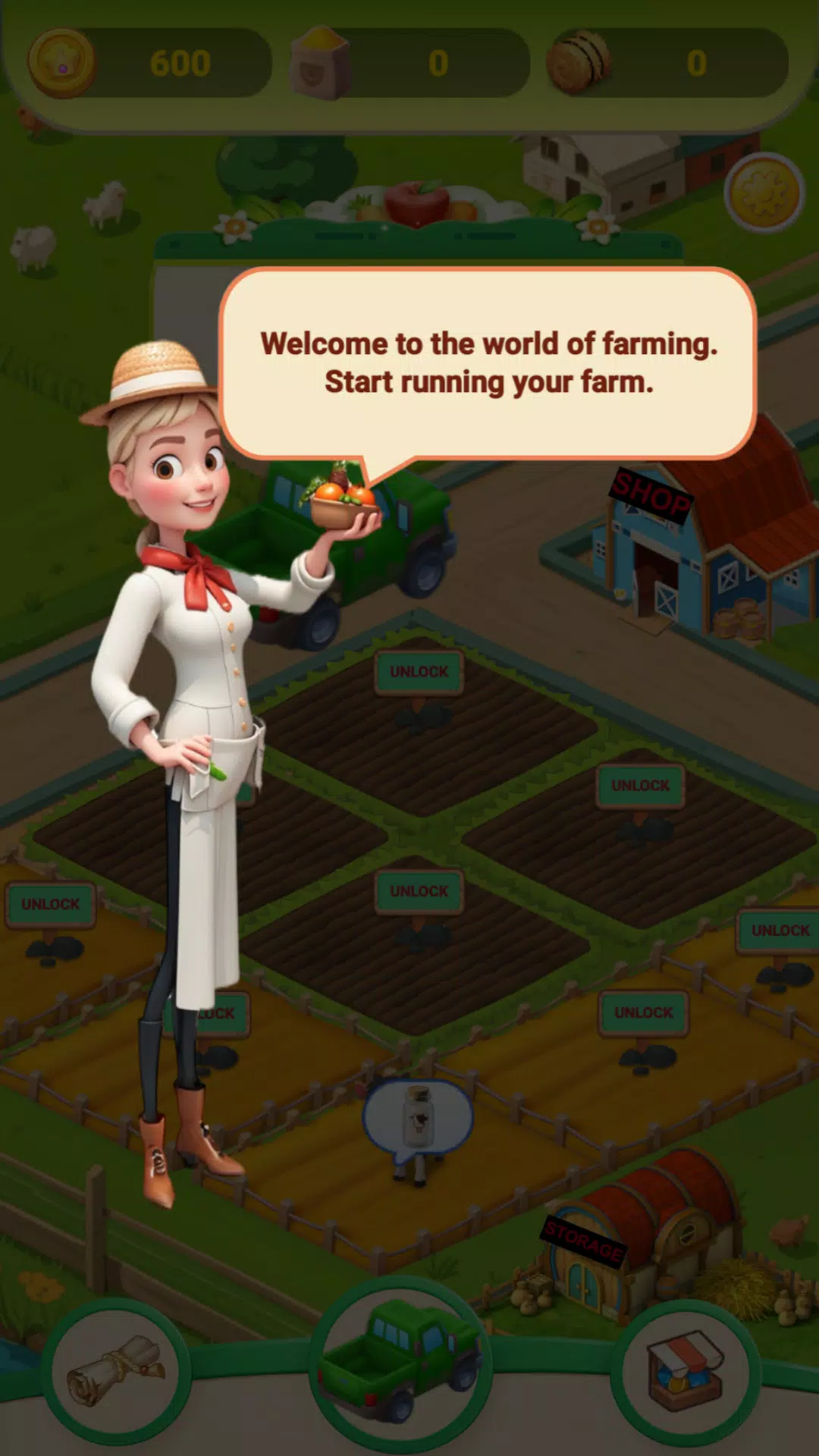 Cozy Town: Farms & Trucks Screenshot 0