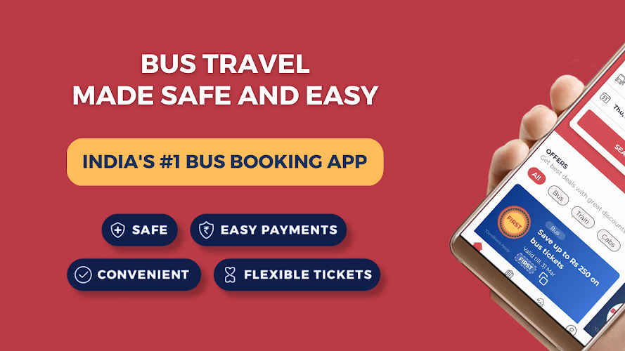 redBus Book Bus, Train Tickets ภาพหน้าจอ 0