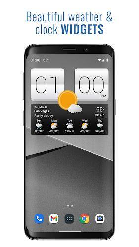 Sense V2 Flip Clock & Weather スクリーンショット 0