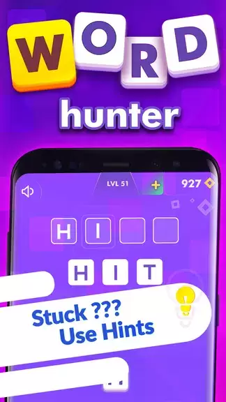 Word Hunter - Offline Word Puz ဖန်သားပြင်ဓာတ်ပုံ 1