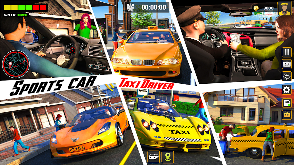 City Cab Driver Car Taxi Games應用截圖第2張