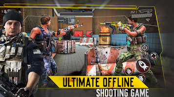 War Games Offline - Gun Games ဖန်သားပြင်ဓာတ်ပုံ 1