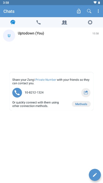 Zangi Private Messenger 스크린샷 2