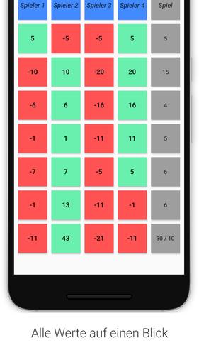 Doppelkopf Notizblock - Spielp Zrzut ekranu 2