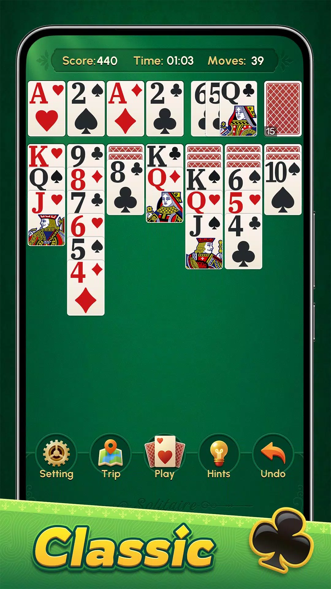 Classic Solitaire: Regal Card ภาพหน้าจอ 0