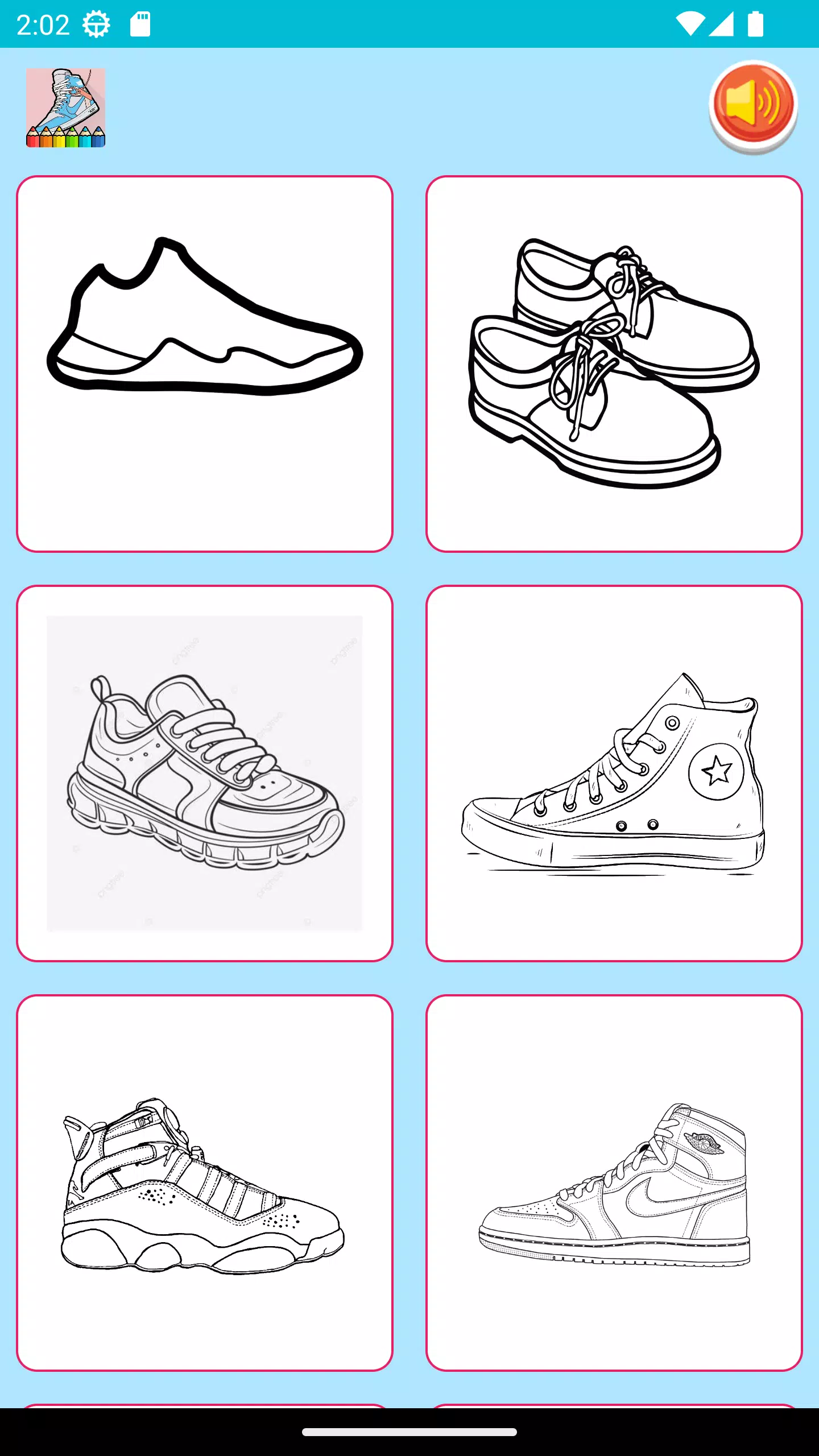 Coloring Sneaker Craft Schermafbeelding 2