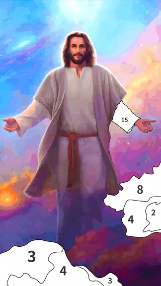 Jesus Coloring Book Color Game Ảnh chụp màn hình 0