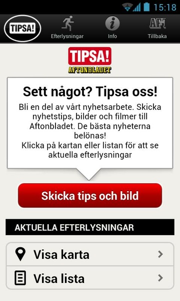 Aftonbladet Скриншот 1