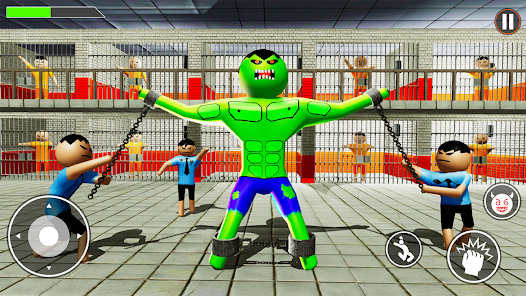 Incredible Monster: Superhero Prison Escape Games Ekran Görüntüsü 2