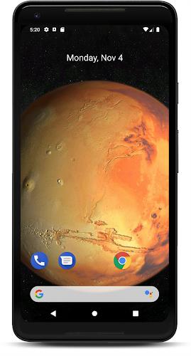 Mars 3D Live Wallpaper স্ক্রিনশট 1