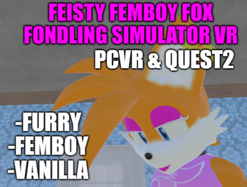 Feisty Femboy Fox Fondling Simulator VR Schermafbeelding 0