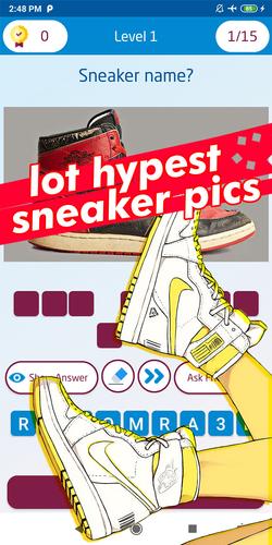 sneaker quiz Скриншот 3