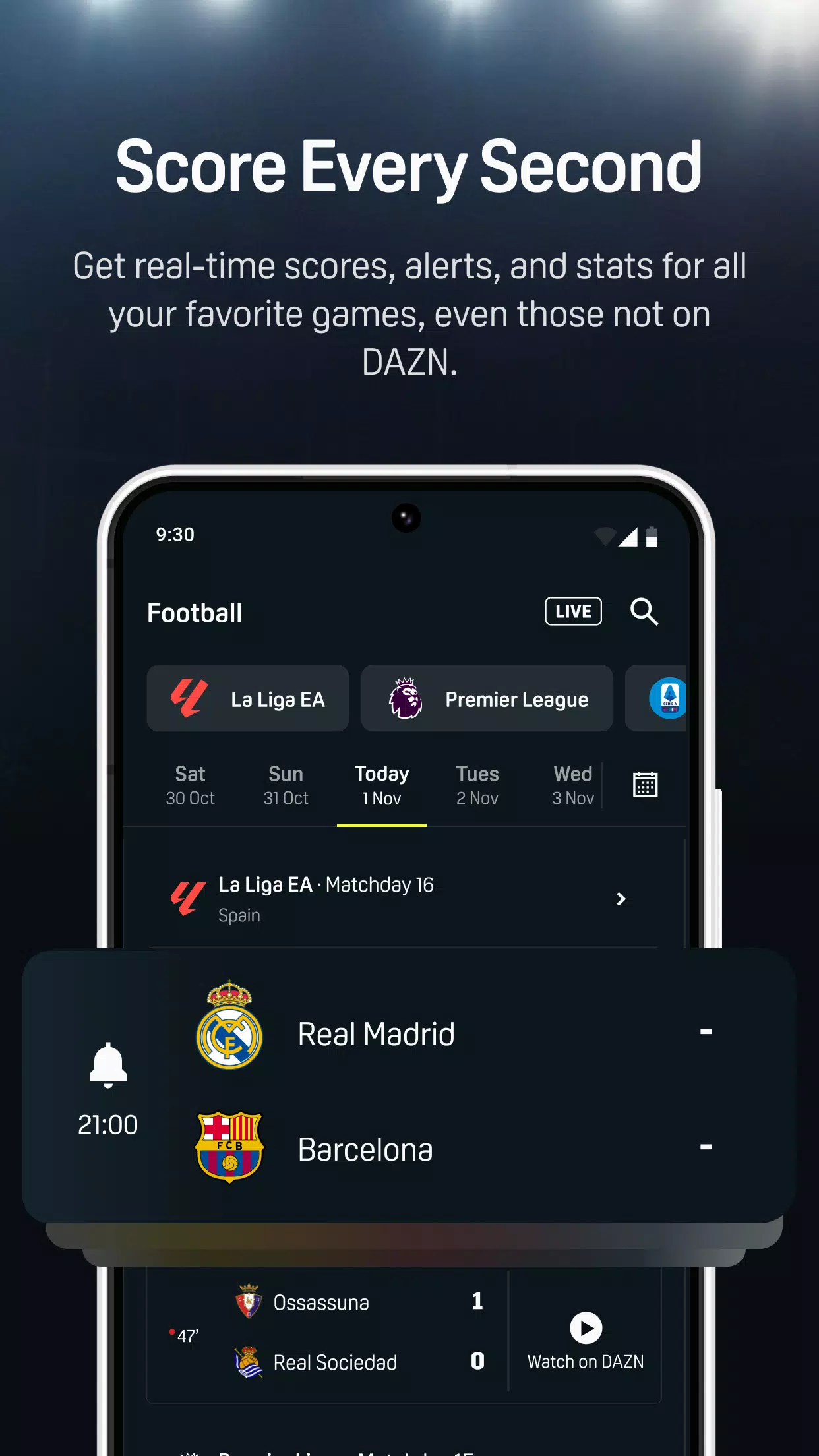 DAZN - Watch Live Sports Screenshot 3