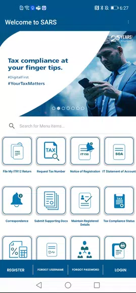 SARS Mobile eFiling Tangkapan skrin 1