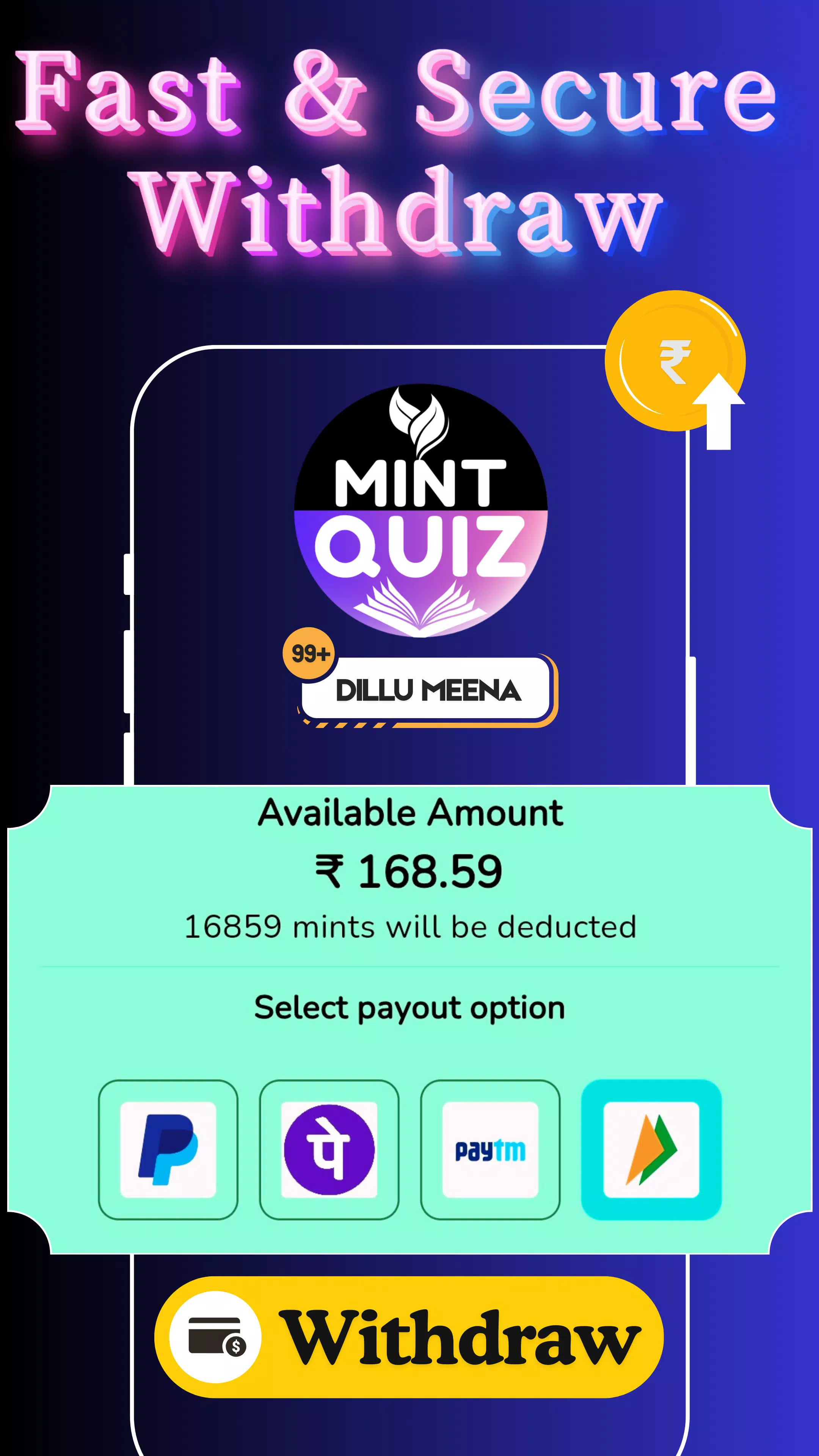 Earning App: Mint Quiz Capture d'écran 3