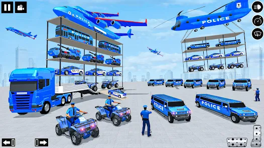 Police Multi Level Formula Car Parking Games स्क्रीनशॉट 0