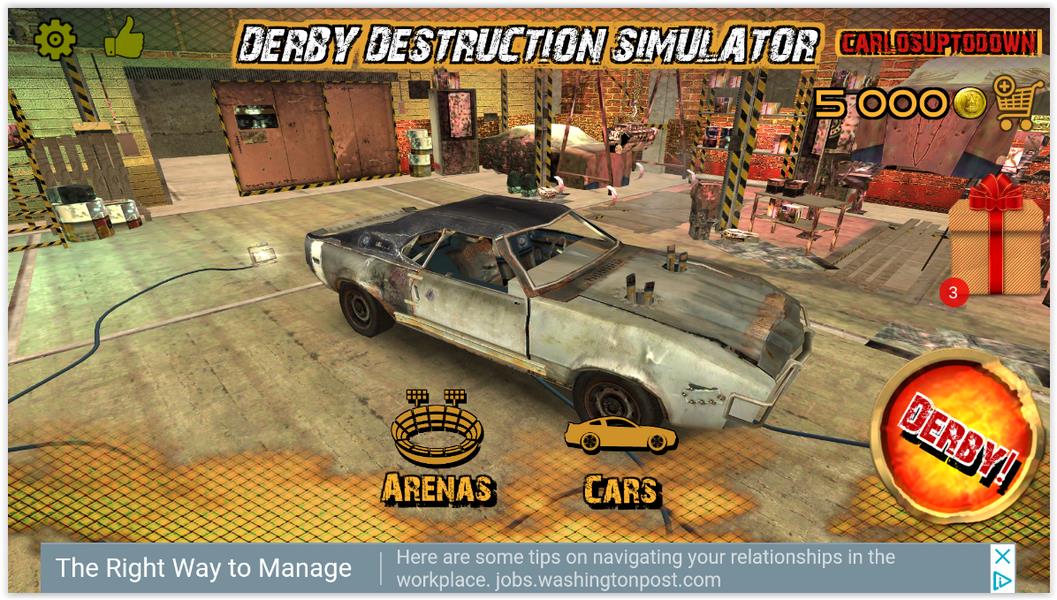 Derby Destruction Simulator ภาพหน้าจอ 0