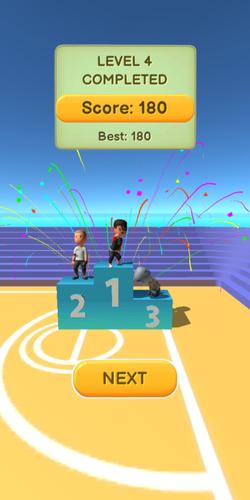 Jump Up 3D: Basketball game Captura de pantalla 1