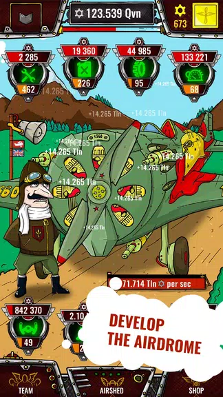 Aviator - idle clicker game Ekran Görüntüsü 0