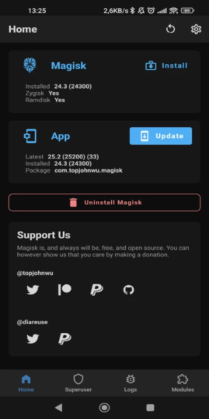 Magisk Manager スクリーンショット 2